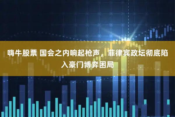嗨牛股票 国会之内响起枪声，菲律宾政坛彻底陷入豪门博弈困局